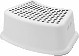 STERUN Plastic Toddler Step Stool Non-Slip Anti-Slip Grey 1-Piece view 1