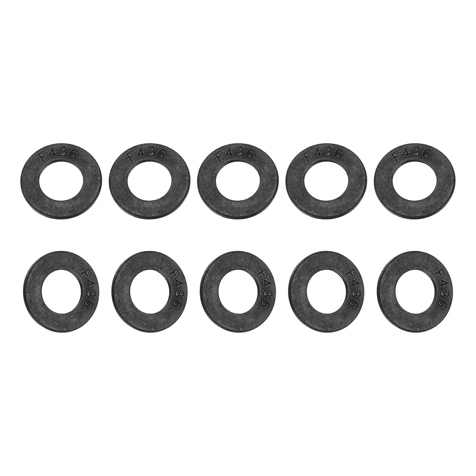 DTGN 14mmx26mmx2.6mm(IDxODxT) Alloy Steel Flat Washers - 25Pack - Good for Industrial Machinery - Flat Ring Gaskets - Black โ image 1