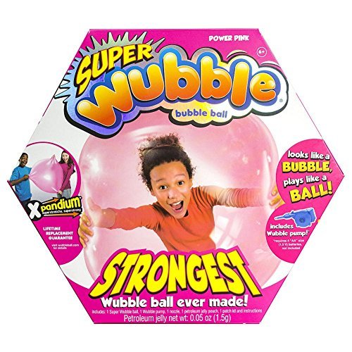 Wubble The Amazing Super Bubble Ball with Pump - Pink