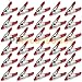(Ship from USA) 30x 2 inch Mini Metal Spring Clamps w/ Red Rubber Tips Tool LOT of 30 Pcs Pack /ITEM NO#E8FH4F854114815