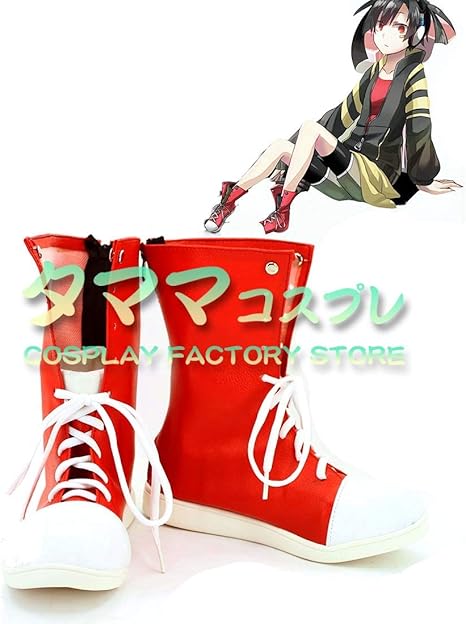 Amazon エネ 榎本貴音 カゲロウプロジェクト カゲプロ カゲロウ メカクシ団団員no 6 えのもと たかね コスプレ靴 コスプレブーツ Cosplay オーダーサイズ スタイル 製作可能 タママ 24cm コスプレ 仮装 通販