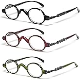 Calabria R314/R501S Round Metal Reading Glasses Men Women Professor Eyeglasses Vintage Readers Classic Stylish Retro Fashion