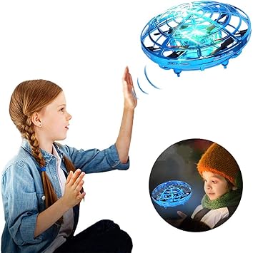 Handgesteuerte Drohnen Fur Kinder Ufo Mini Drohne Fliegend Ball Spielzeug Hand Frei Infrarot Wahrnehmung Drohne Spielzeug Fur Jungen Und Madchen Urlaub Und Geburtstag Geschenke Blau Amazon De Spielzeug