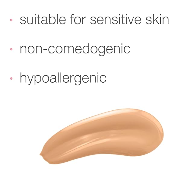 NEUTROGENA HEALTHY SKIN SENSITIVE SKIN SERUM FOUNDATION WITH PRO-VITAMIN B5, COLOR CORRECTING & PORE MINIMIZING LIQUID FOUNDATION & FACE SERUM, BUILDABLE COVERAGE, MEDIUM 01, 1 OZ