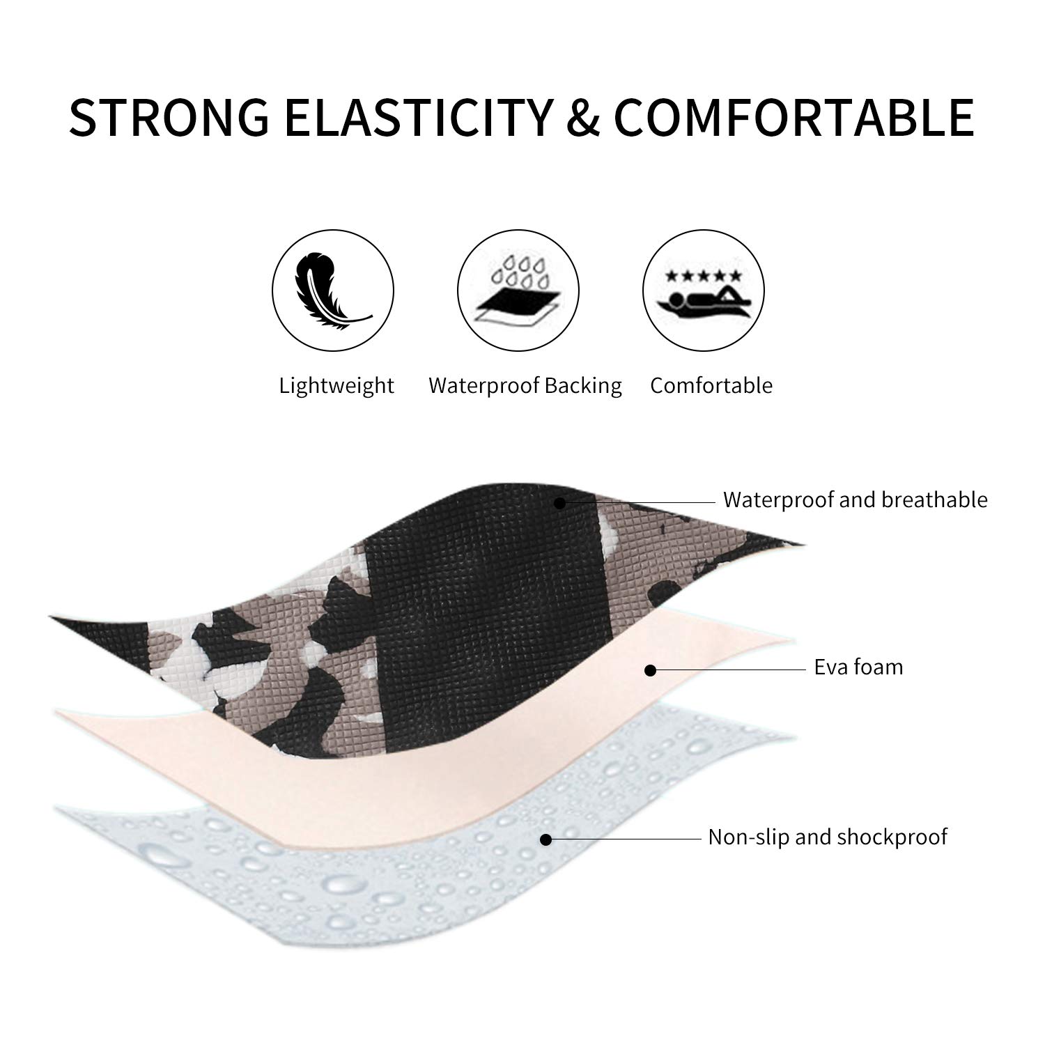 Womens Lightweight High Heel Flip Flops-Comfortable Wedge Sandals-Summer High Wedge Flip Flops for Beach,Pool (5-5.5 M US, Red)