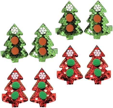 Amazon Cabilock クリスマスヘアクリップパイレットクリスマスツリーアリゲーターヘアクリップホリデーヘアピンパーティーヘア アクセサリー女の子10代子供赤ちゃん幼児4ペア混合スタイル Cabilock ヘアピン 通販