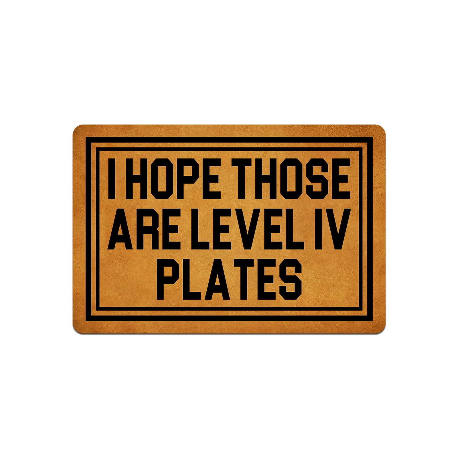 IFHUH Level 4 Plates Doormat - Funny Welcome