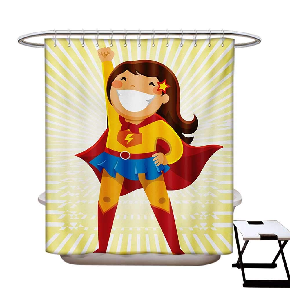 Amazon Com Superhero Shower Curtains Fabric Courageous Little