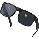 LYZOIT Extra Large Sunglasses for Big Wide Heads Mens Polarized XL Oversized Square Sun Glasses