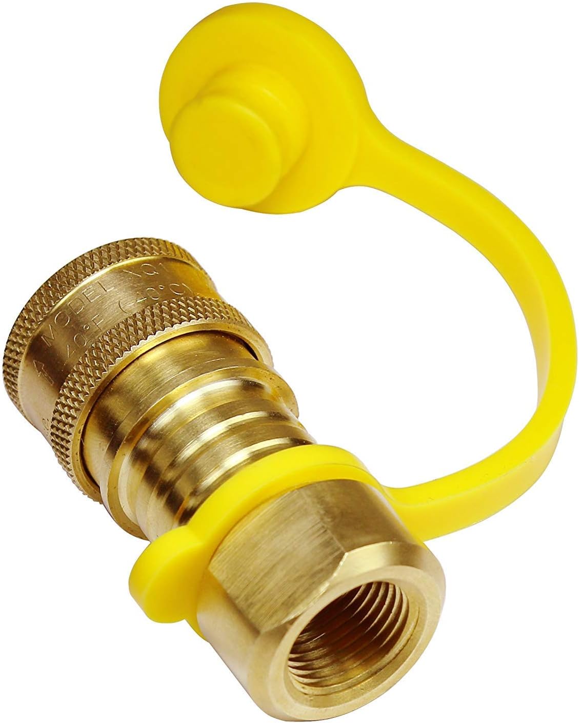 DOZYANT 3/8 Inch Natural Gas Quick Connect Fittings，LP Gas Propane Hose Quick Disconnect Kit, 100% Solid Brass : Garden & Outdoor