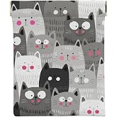 Coin Purse Cat Pattern Leather Squeeze Coin Purse Mini Pouch Change Wallet Bag Gifts for Women Kids Girls Key Holder