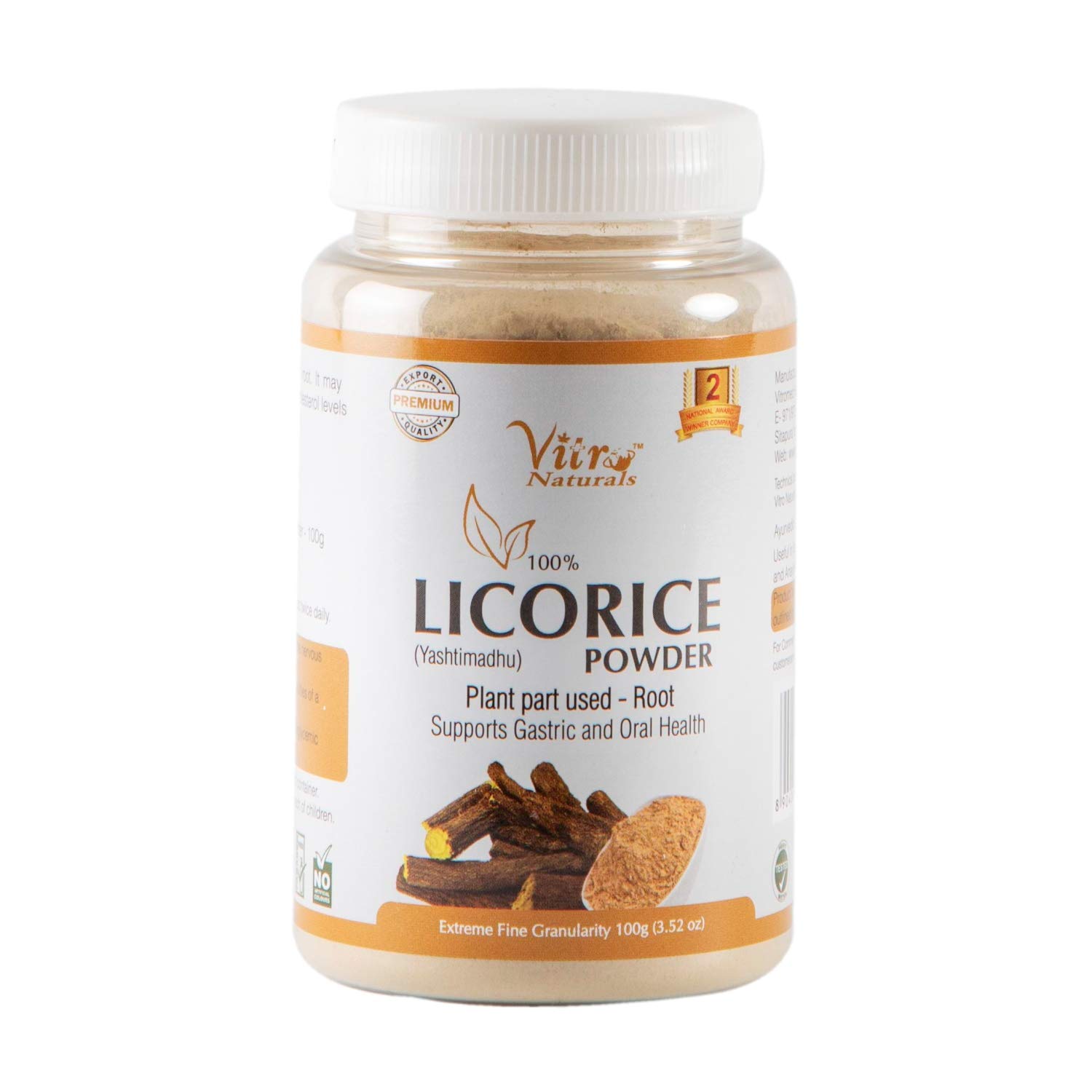 Vitro Naturals Licorice Powder Mulethi Powder 100 gm Amazon.in