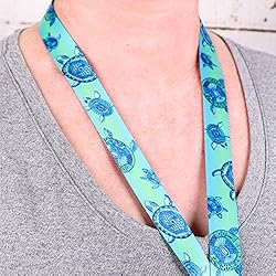 Buttonsmith Turtles Breakaway Lanyard - with Buckle