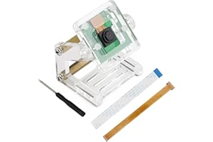 FREENOVE 5MP Camera for Raspberry Pi 5 4 B 3 B+ A+ Zero 2 W with Adjustable Holder and Ribbon Cable, 62° Viewing Angle, 1080P 720P Output