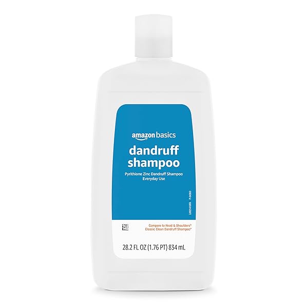 AMAZON BASICS DANDRUFF SHAMPOO FOR NORMAL TO OILY HAIR, 28.2 FLUID OUNCES, 1 PACK