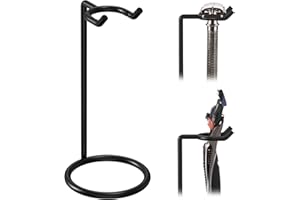 Linkidea Stainless Steel Safety Razor Stand, Men's Travel Shaving Razor Holder, Compatible with Gillette Fusion 5 Long Handle Safety Razor (Black)