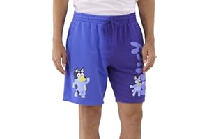 Mad Engine Bluey Shorts Adult Dance Time Sweatshort Fleece Lounge Bottoms