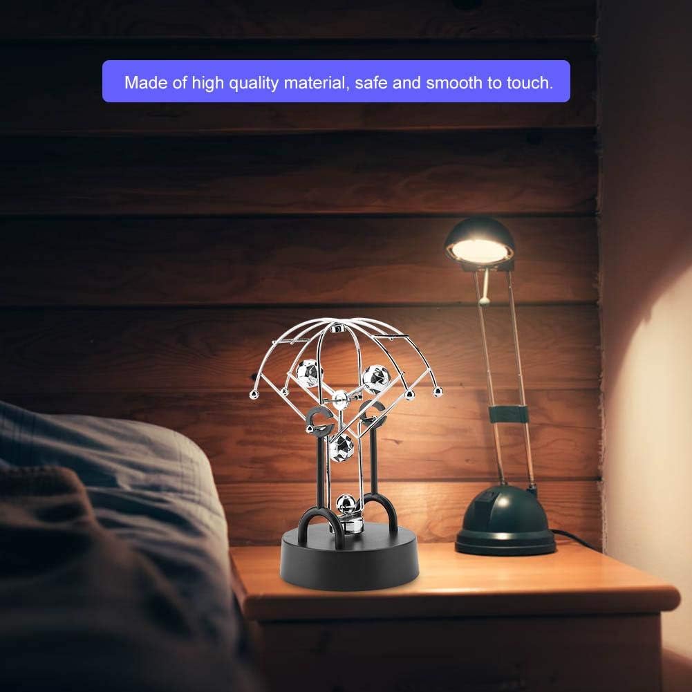 Hztyyier Electronic Perpetual Motion 11 * 20 cm Bilateral Rotation Physical Swing Toy Newton's Cradle for Office Home Decoration(B102) Gifts - Image 4