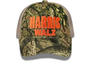 Jeados Harris Walz Camouflage Trucker hat, Kamala for President Camo Hat, Election 2024, Embroidered