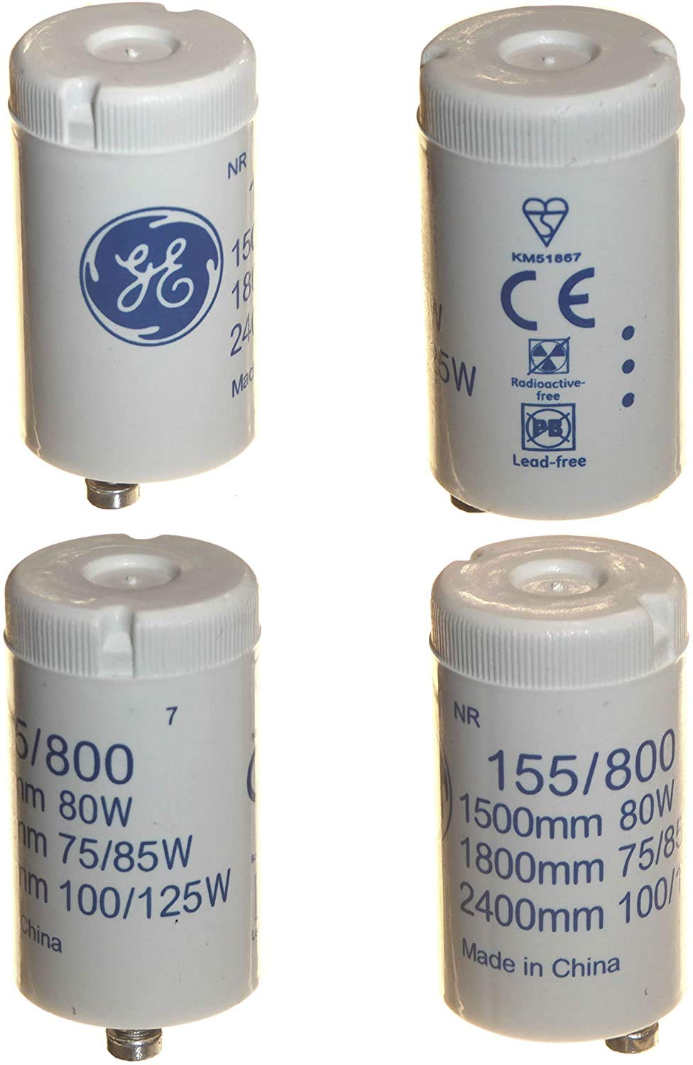 8pk Starters for 75-125 Watt T12 Single Fluorescent Tube Lights 240v