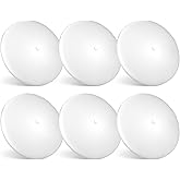 PARMIDA (6 Pack) LED RV Dome Ceiling Lights 5CCT, On/Off Switch, Dimmable, Surface Mount Interior Puck Light, Slim Motorhome, Trailer, Camper Lighting, 5W, 27/3/35/4/5/6K, Damp Location, 4.5 Inch