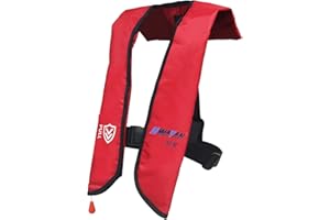 HWAYAN Manual Inflatable Life Jacket| Inflatable PFD Vest Adult| Life Vest for Adults| Outdoor Water Sports| Supports up to 3