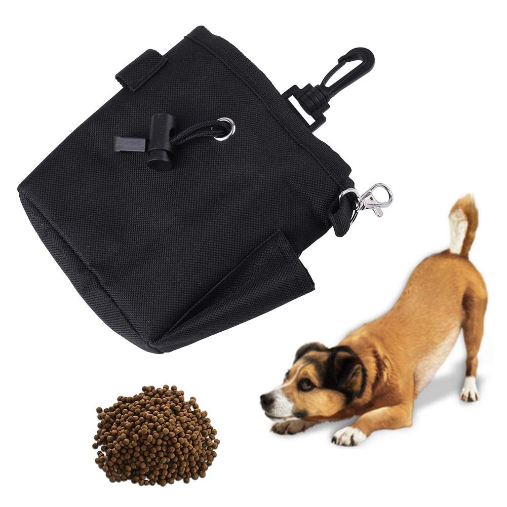 Dog Treat Bag, Pet Training Waist Pouch with Poop Bags Dispenser, Portable Snack Holder for Small Dogs, Puppy, Cats, Walking, Training, Travel, Outdoor Use