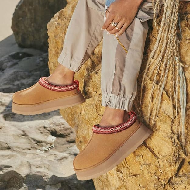 Platform Slippers Mini Boots