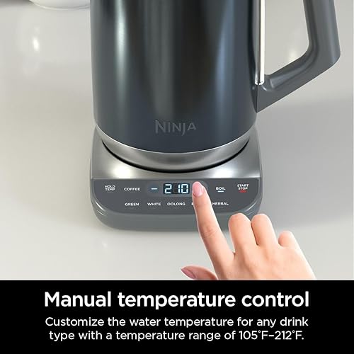 Ninja KT200BL Precision Temperature Electric Kettle, 1500 watts