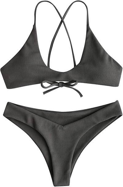 high cut cami bikini set