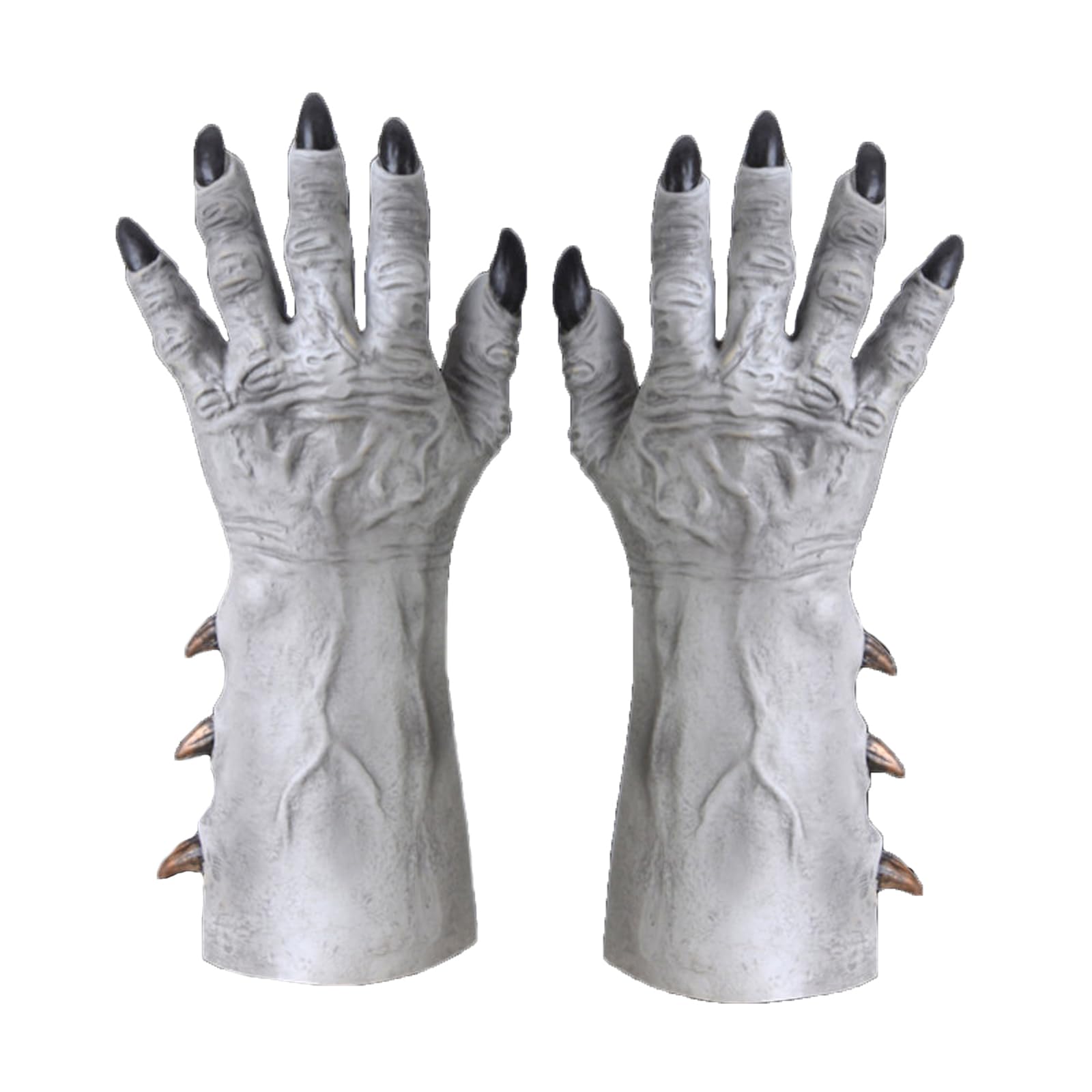 Faxianther Horrific Halloween Demon Hand Gloves - Bloody Werewolf Zombie Devil Long Gloves - Latex Wolf Claws - Fancy Dress Party Cosplay Costume Dress Up Props — image 1