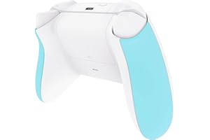 eXtremeRate DIY Controller Grip for Xbox Series X & S, Heaven Blue Replacement Left Right Side Rails, Replacement Parts Rear 