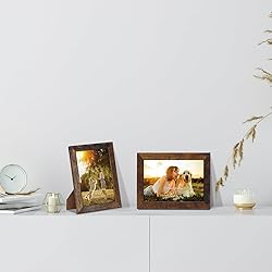 HORLIMER 4x6 Picture Frame Set of 15, Brown Picture