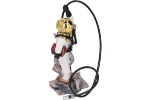 Zerodis Air Action Aerating Diver Aquarium Decoration Plastic Diver Fish Tank Ornament for Oxygenation with Bubbler Head for 