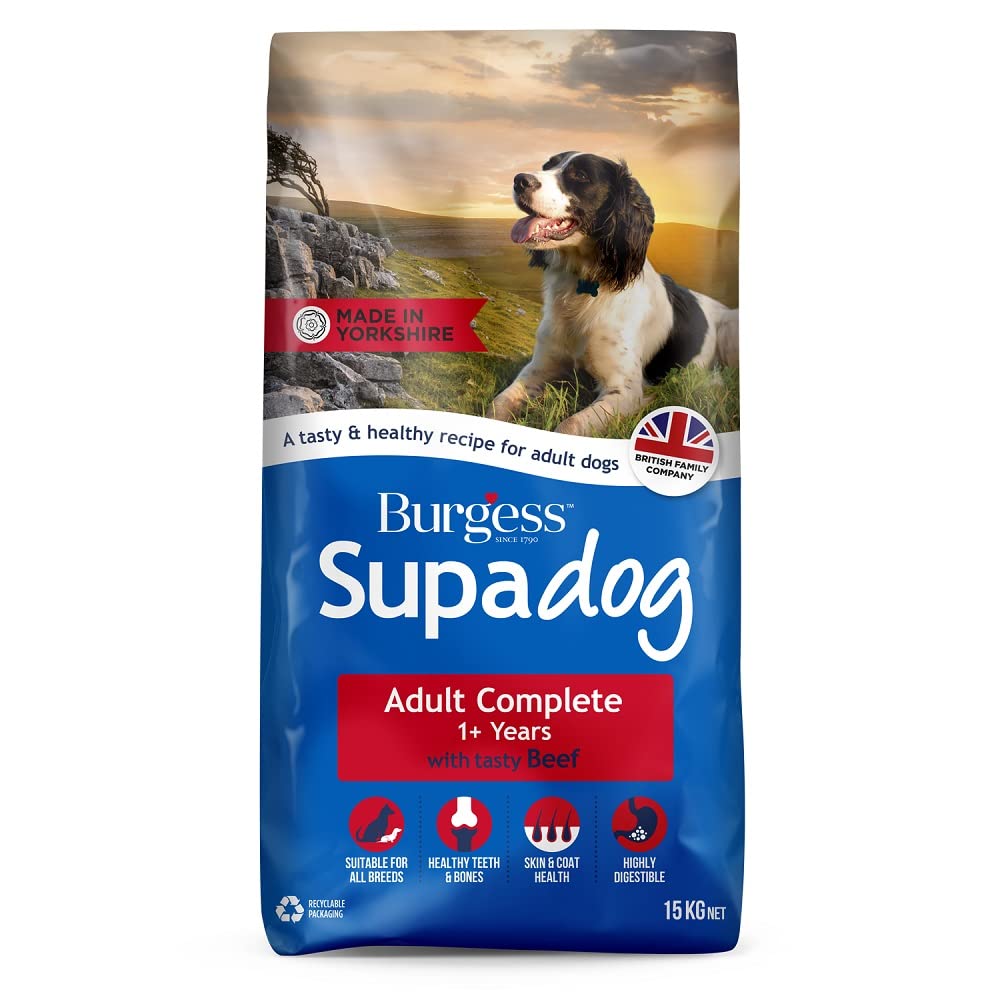 Burgess Supadog Adult dry dog food with tasty beef 15 kg