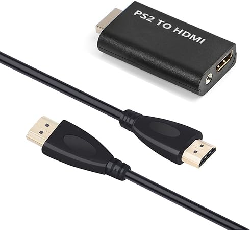 Amazon Ps2 Hdmi 変換 コンバーター Cesbee Ps2専用 Hdmi接続 コネクター 変換コンバーター ハイスピードhdmiケーブル ステレオミニプラグ To 2rca Ps2をhdmiテレビ Pc液晶モニタに接続 Av 変換 アダプター 小型 軽量 携帯便利 1 5m ハイスピードhdmiケーブル