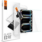 Spigen Tempered Glass Screen Protector [GlasTR EZ Fit] Designed for iPad Pro 11 inch M5 (2025) | iPad Pro 11 inch M4 (2024) [9H Hardness/Case-Friendly]