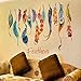 Wall Sticker, Mikey Store Classic Creative Dream Catcher Feather Art Decal Mural