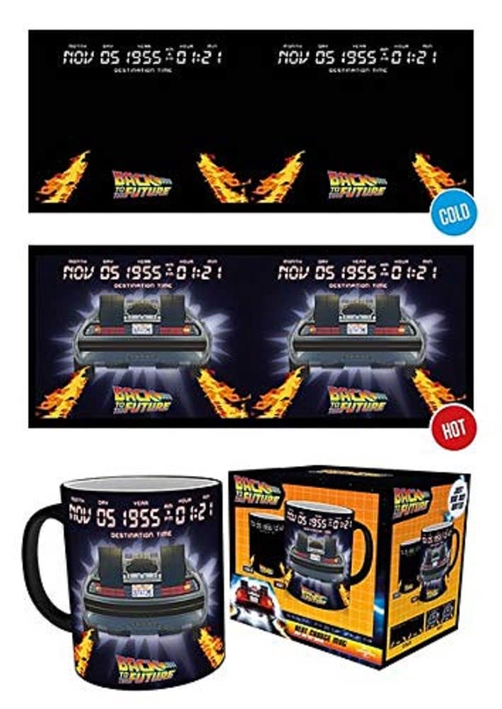 GB eye Back To The Future Delorean Heat Change Mug