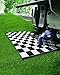 Camco Large Reversible Outdoor Patio Mat - Easy to Clean, Perfect for Picnics, Cookouts, Camping, and The Beach (9' x 12', B/W Checkered Design) (42827)
