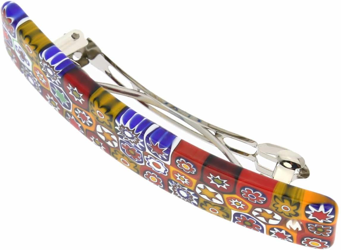 Color Splash Millefiori Murano Glass Hair Clip by GlassOfVenice - Image 3
