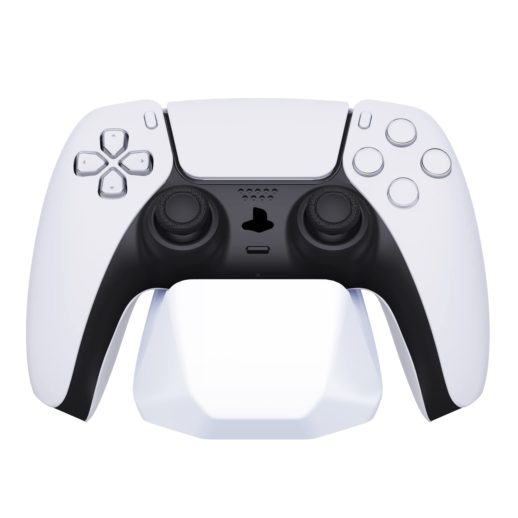PlayVital Universal Game Controller Stand for Xbox Series X/S Controller, Gamepad Stand for PS5/4 Controller, Display Stand Holder for Switch Pro Controller - White