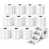 2" x 1" Direct Thermal Labels for Shipping, Address,Barcodes &amp; Postage | 12 Rolls / 15,600 Labels for Zebra ZD410 ZD411 ZD420 ZD421 and Other Desktop Direct Thermal Printers