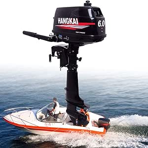 Hangkai 6hp 2 Stroke Heavy Duty Outboard Motor Boat Engine With Water Cooling System Amazon Ca Sports Outdoors