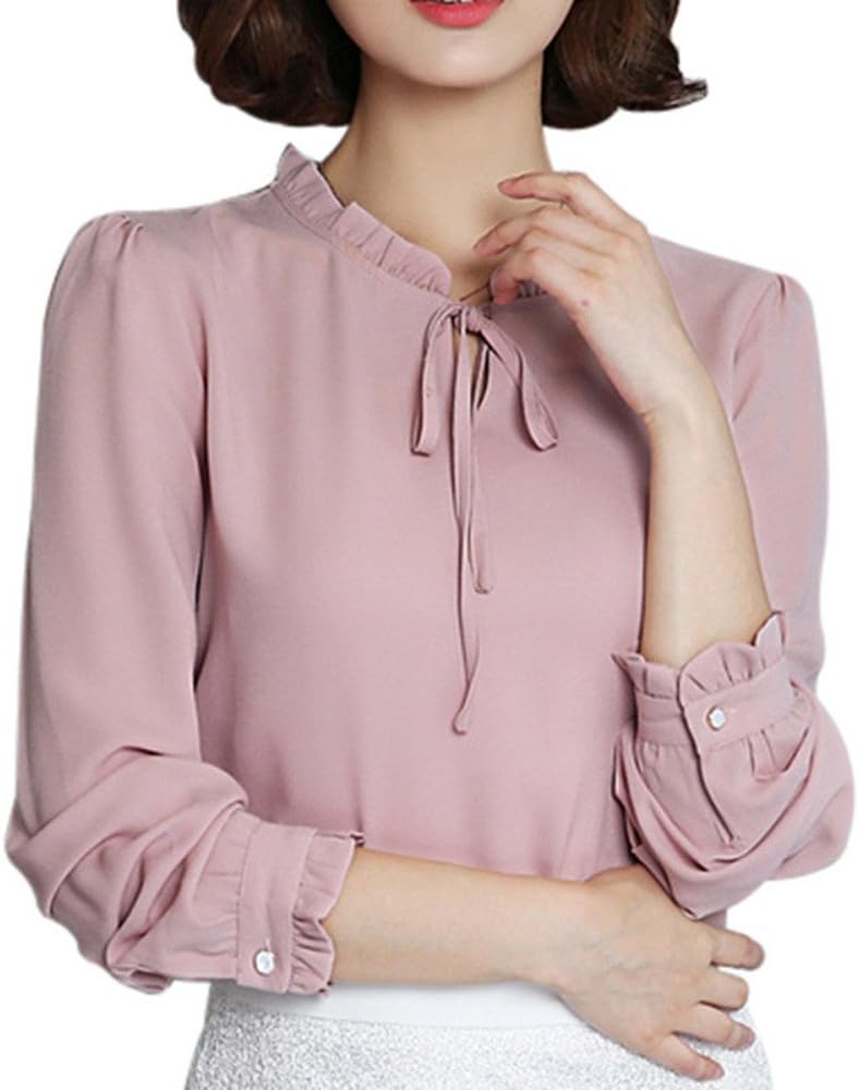chiffon formal shirts for ladies