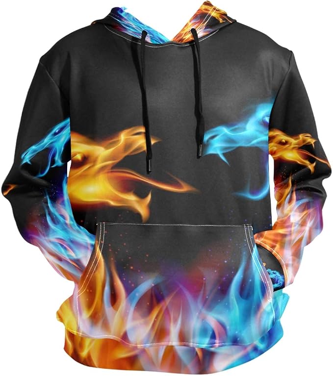 Fire Colors and Turquoise Bring Them Home Pull Hoodie