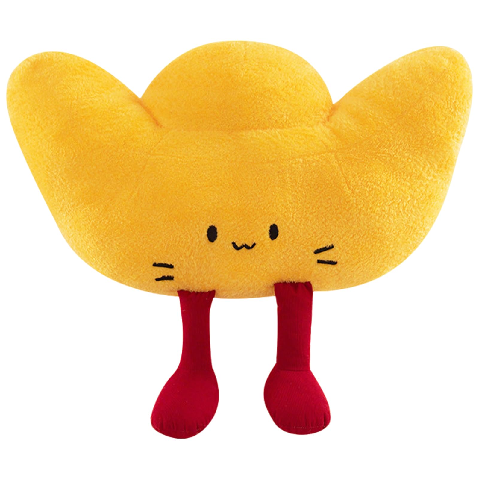 PORUPAEL 14in Ingot Plush Pillow Adorable Cuddle Plush Toy Soft Throw Pillows Plush Car Seat Cushion Squishy Toys for Cuddling Napping Room Decor (Gold Ingot)