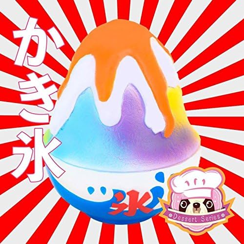 Chawa Kakigori Squishy (Random Color) SCENTED SUPER SOFT and SLOW RISING Squishy, Great for Gift, Toy or Collectible Toy + Bonus Gift