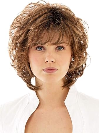 Amazon Com Gnimegil 12 Inch Short Messy Curly Synthetic Wigs For