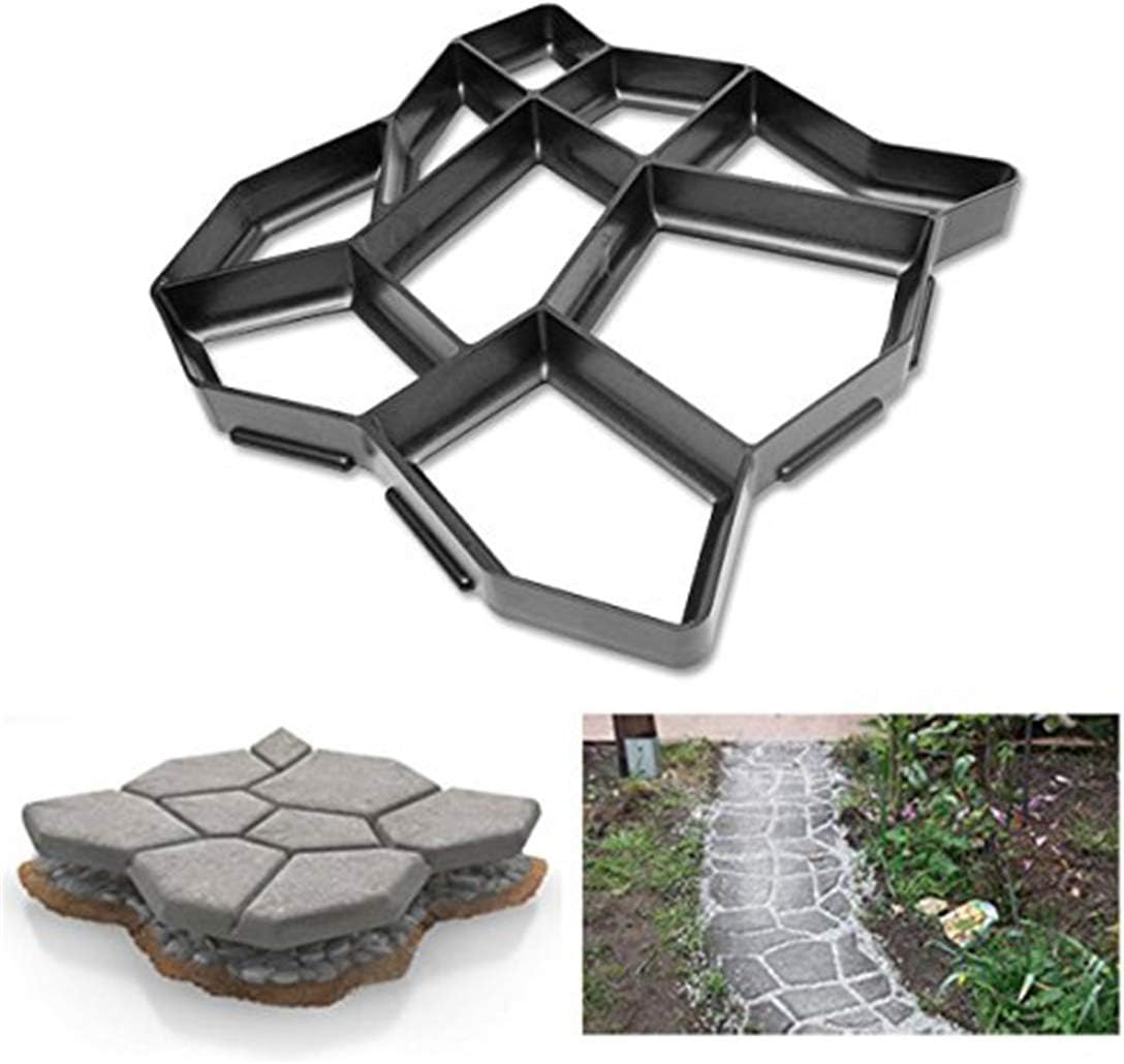 2pcs Moule Béton En Plastique Pour Dalles - Solution DIY Pour Jardin Et Exterieur Anticorrosion Et Reutilisable 72941108